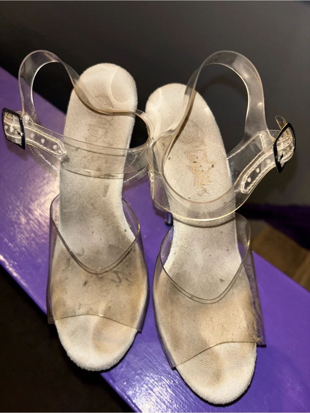 Well worn pleaser heels